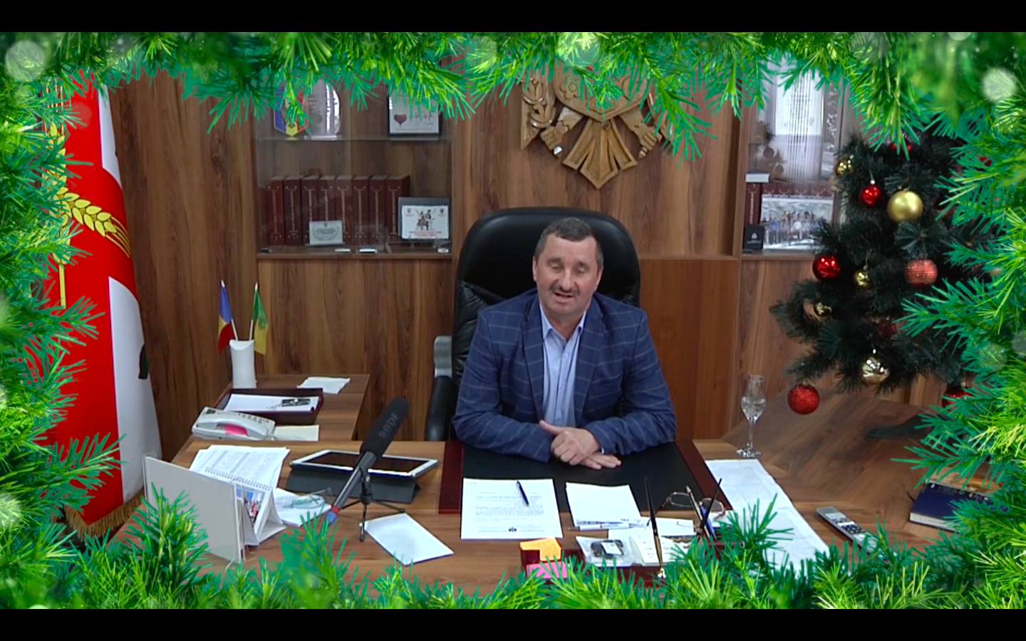 Mesajul de felicitare cu Anul Nou(2020) a Presedintelui raionului Donduseni dn. Valentin Cebotari.