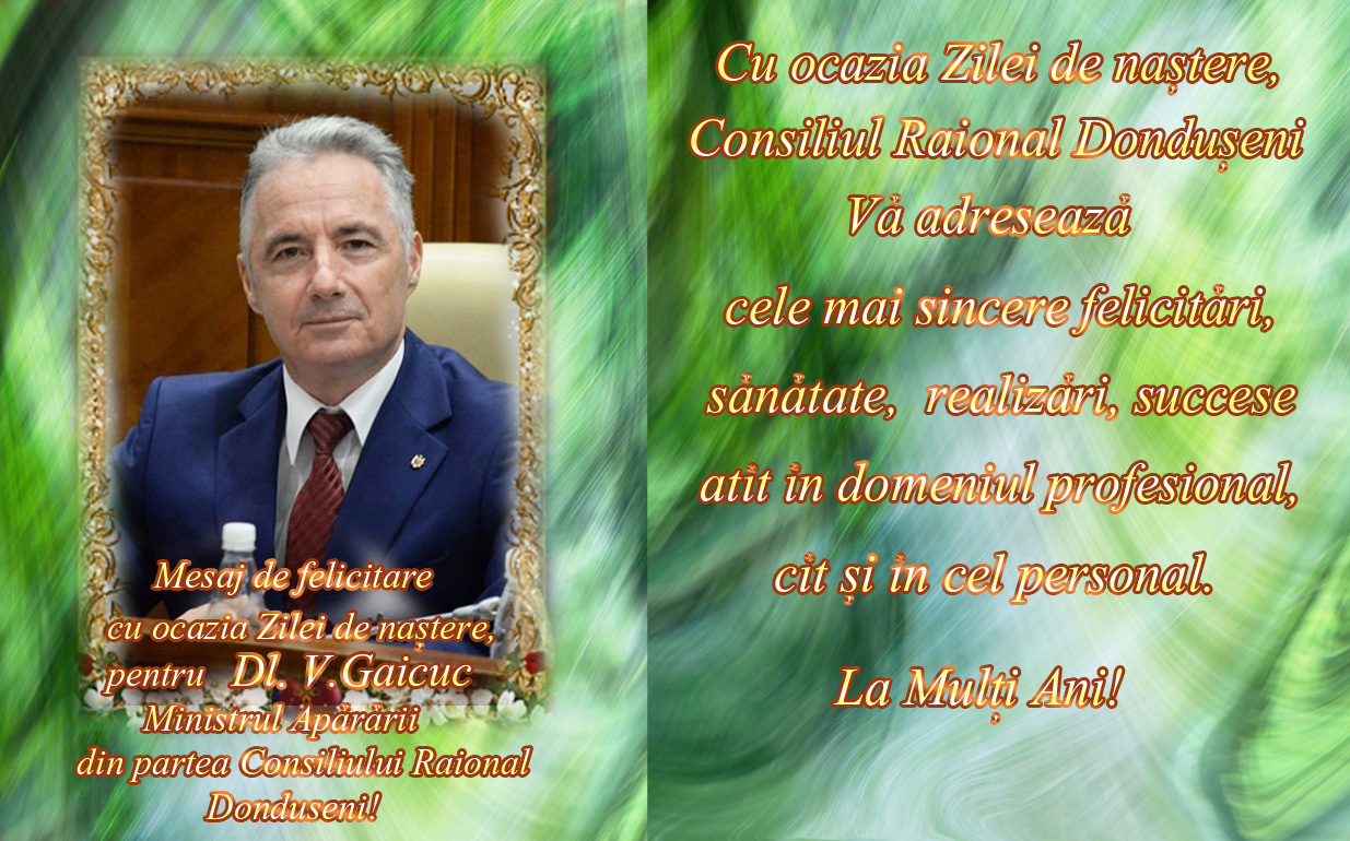 Mesaj de felicitare!