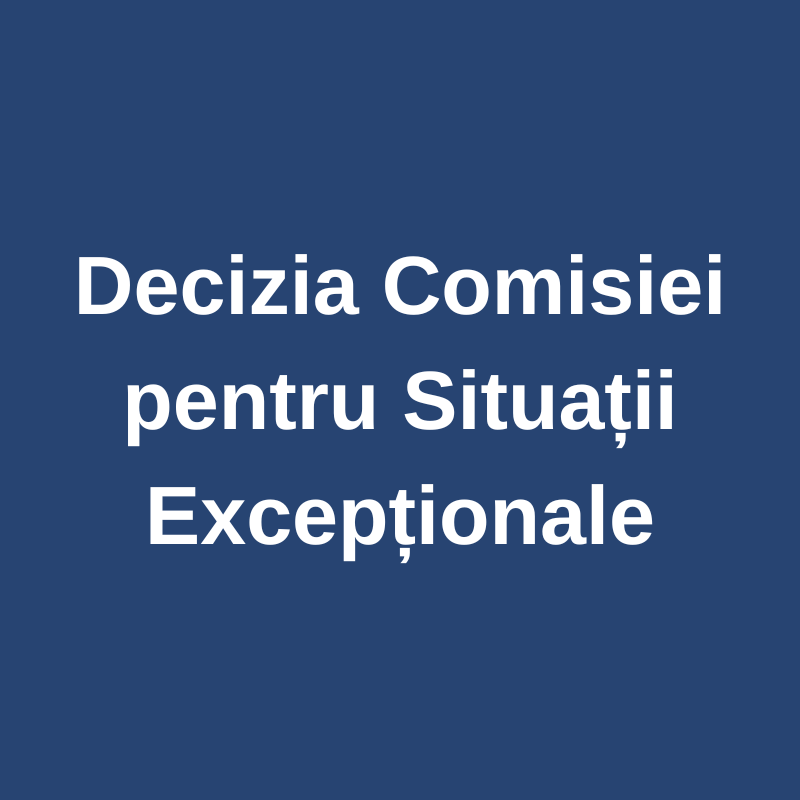 Decizia nr. 14 a Comisiei pentru Situații Excepționale Dondușeni