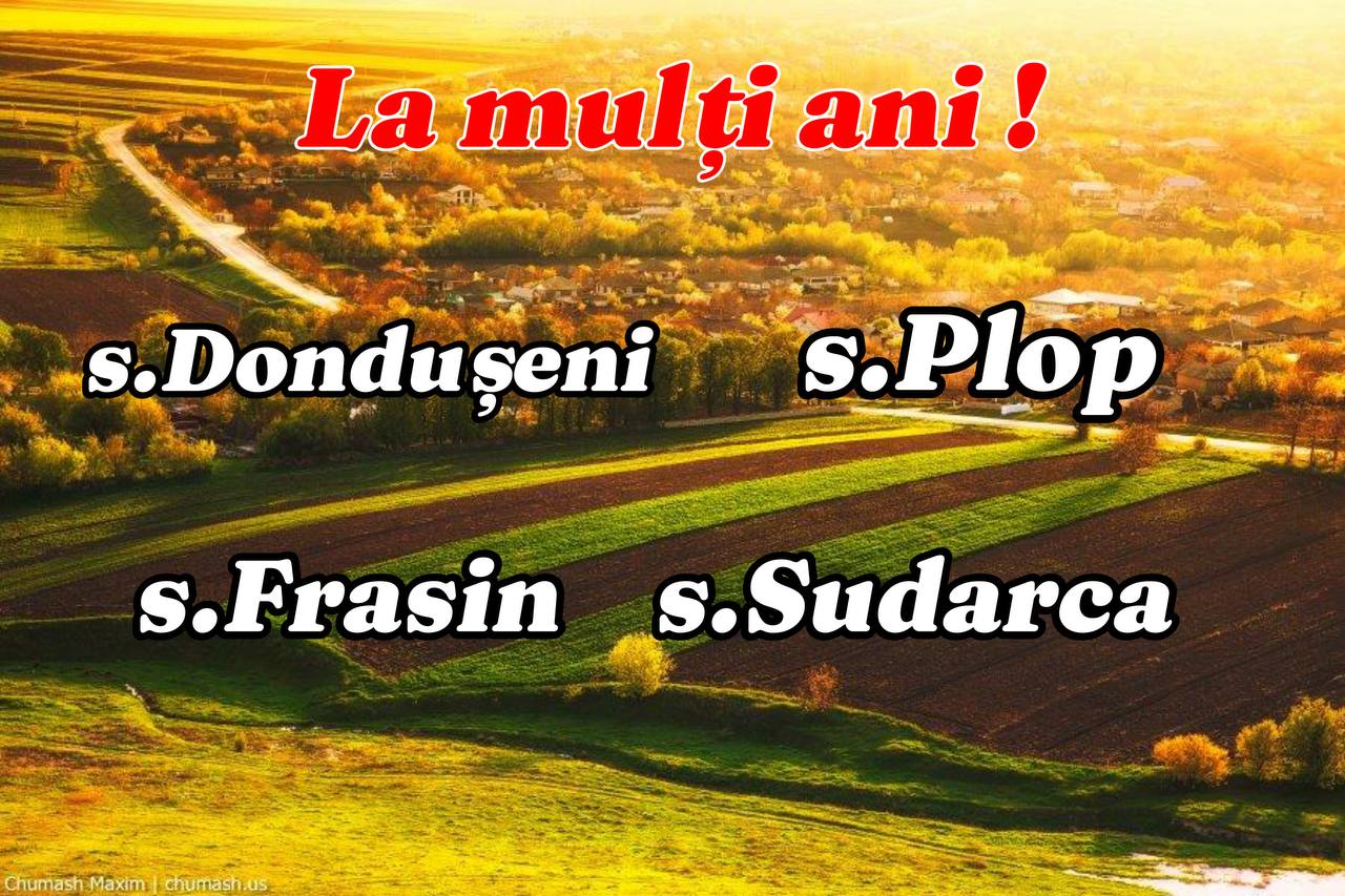 Mesaj de felicitare cu prilejul Hramului satelor Dondușeni,Plop,Frasin și Sudarca
