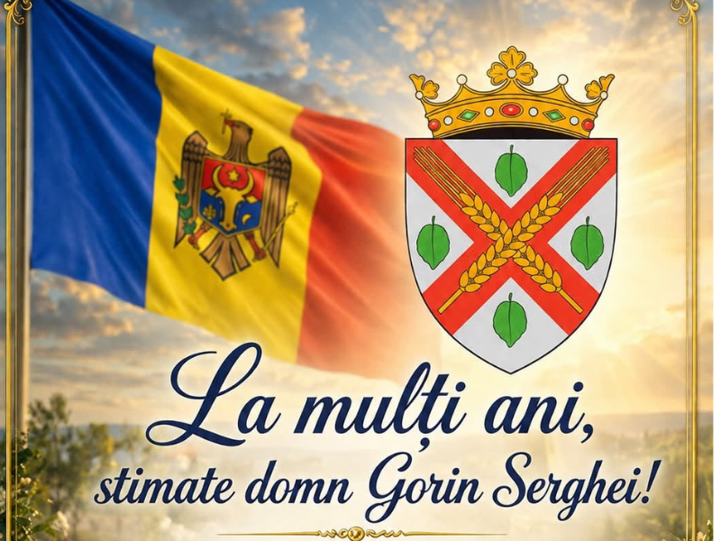 Mesaj de felicitare cu prilejul zilei de naștere pentru dnul Gorin Serghei, primar al satului Elizavetovca
