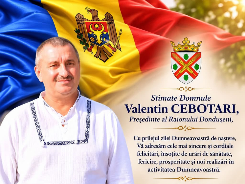 La Mulți Ani, Domnule Președinte, Valentin Cebotari!